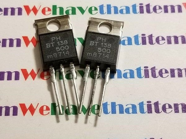 BT137-500 / TRANSISTOR  / TO220 / 2 PIECES (QZTY)
