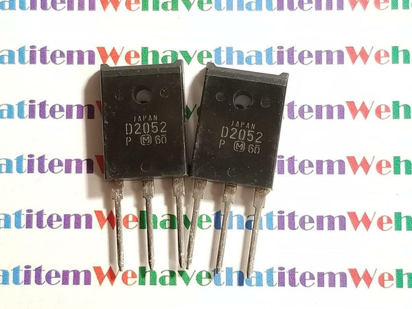 2SD2052 / D2052 / TRANSISTOR / TO3P / 2 PIECES (qzty)