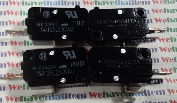 MATSUSHITA / AH735269 / MICROSWITCH NEW BULK SWITCH / 4 PIECES (qzty)