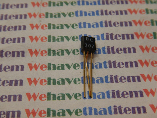 BC107 / BIPOLAR TRANSISTOR / NPN  / 1 PIECE (QZTY)