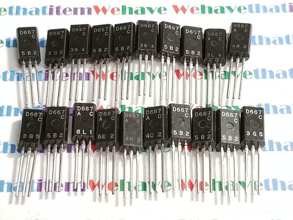 2SD667 / CROSSES TO NTE382, ECG382 / TRANSISTOR / 20 PIECES /  (qzty)