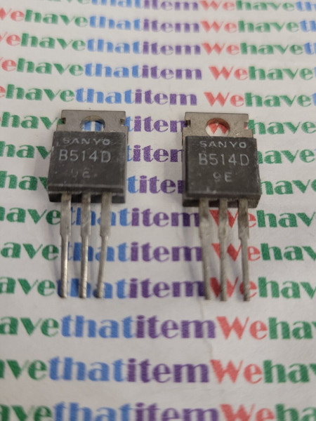 2SB514D / B514D / SANYO / TRANSISTOR / TO220 / 2 PIECES (qzty)