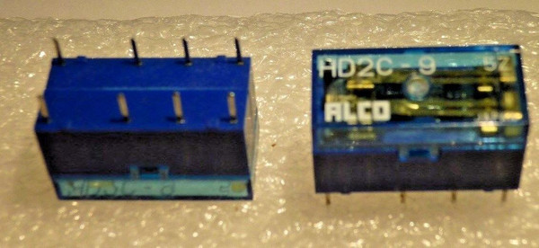 HD2C-9 / 9 v ALCO RELAY / 8 PIN / 2 PIECES (qzty)
