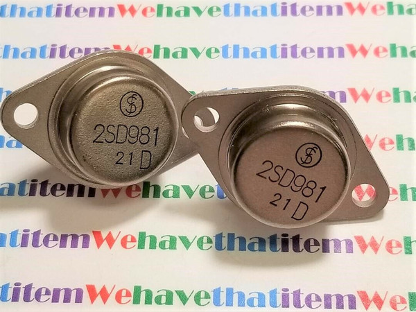 2SD981 / TRANSISTOR  / TO3 / 2 PIECES  (qzty)