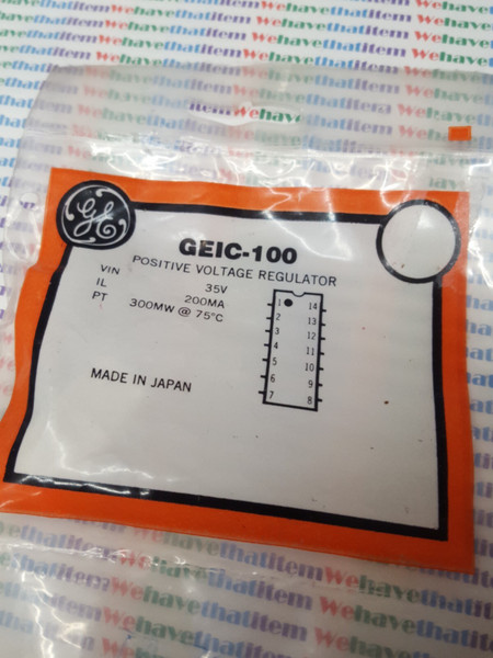 GEIC-100/ POSITIVE VOLTAGE REGULATOR / 2 PIECES (qzty)