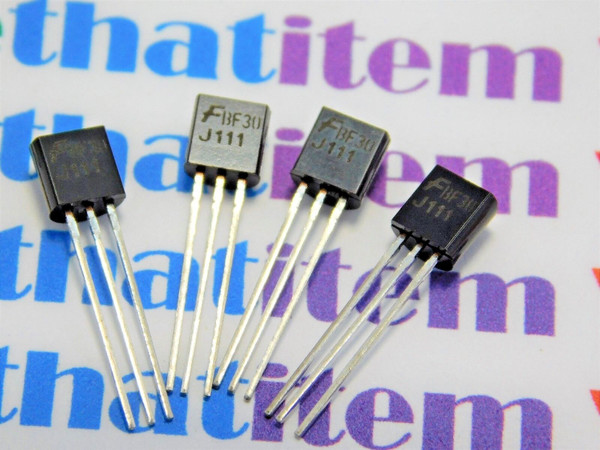 J111 / 2SJ111 / CROSSES TO ECG468, NTE468 / FET / TO92 / 4 PIECES (QZTY)