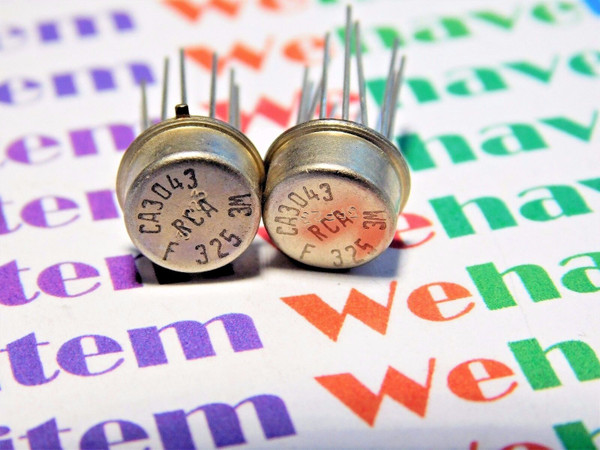 CA3043 / IC / 12 PIN CAN / COMPARABLE TO ECG786, NTE786 / 2 PIECES (qzty)