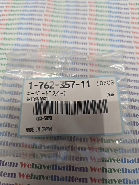 CDX-5090 / SWITCH, TACTIL /  1-762-357-11 / SW16 / 10 PIECES /(qzty)