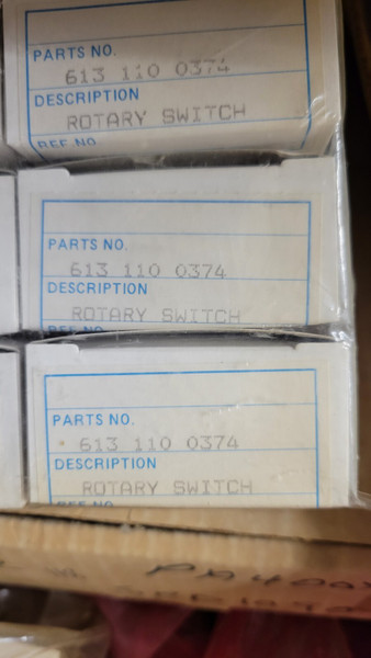 SANYO ROTARY SWITCH / MSW-22 / 613 110 0374 / 1 PIECE (qzty)