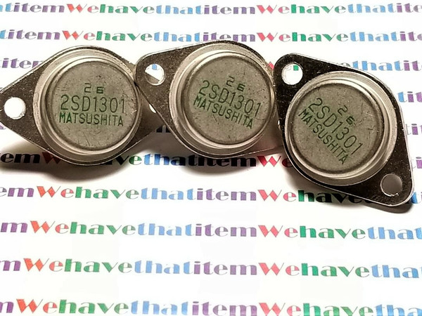 2SD1301 / TRANSISTOR / TO3 / 3 PIECES (qzty)
