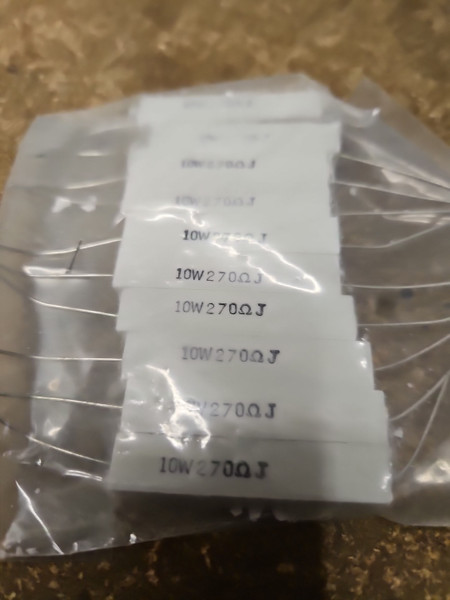 3.9ohm 2w AXIAL CEMENT RESISTOR / 10 PIECES (qzty)