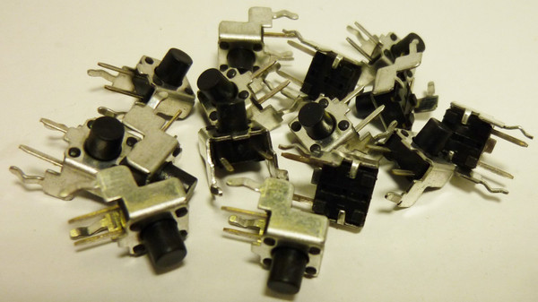 VERTICAL TACTILE SWITCH / 3.5mm SHAFT / 15 PIECES (QZTY)