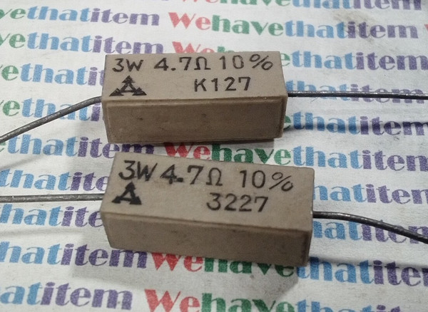 3ohm 10w AXIAL CEMENT RESISTOR / 10 PIECES (qzty)