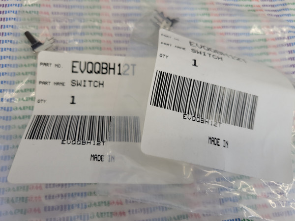 EVQQBH12T / BUTTON SWITCH / PANASONIC /TX2181 /TX2185 / VOLUME  / 1 PIECE (QZTY)