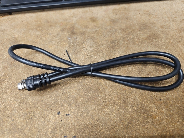 3ft BLK RG59U COAXIAL CABLE  RESISTANCE  75 Ohm / 2 Pc (qzty)