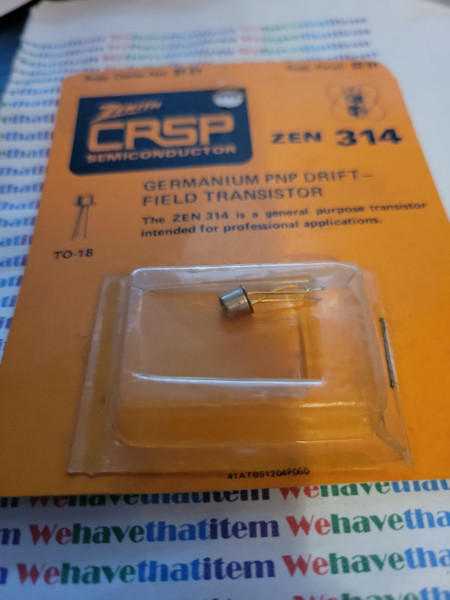ZEN314 / SILICON / NPN / TRANSISTOR  / ZENITH / TO-18 / 1 PIECES (qzty)
