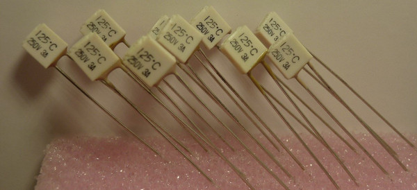 THERMAL CUTOFF FUSE/ ECG8090  / 95 degree, 250v 3amp / 10 PIECES /  (qzty)