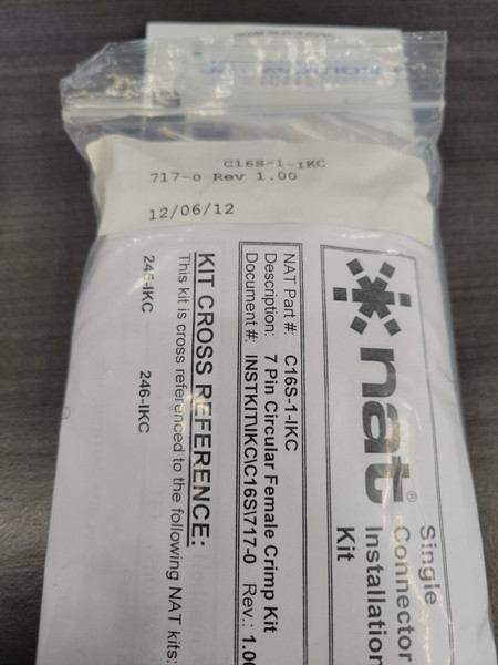 C16S-1-IKC CONNECTOR, PLUG, ELEC NEW (JAS)