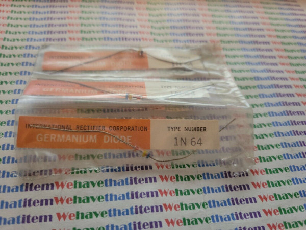 1N64 / IS64 GERMANIUM DIODE / I R / ORIGINAL PACKAGE / 1 PIECE (qzty)