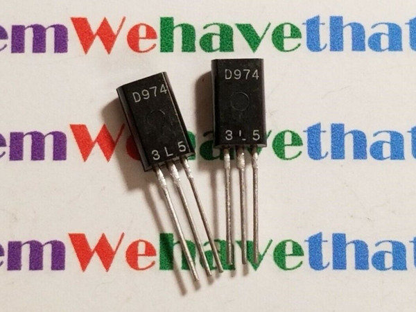 2SD974 / D974 / TRANSISTOR  / TO92 EXTENDED / 2 PIECES  (qzty)