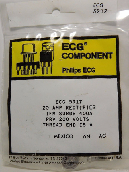 ECG5917 / COMPARABLE TO NTE5917 / 20amp RECTIFIER / 1 PIECE (qzty)