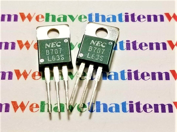 2SB707 / B707 / TRANSISTOR / NEC / TO220 / 2 PIECES (qzty)