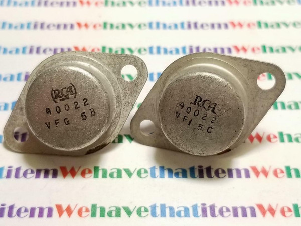 40022 / CROSSES TO NTE104, ECG104 / TRANSISTOR / TO3 / 2 PIECES (qzty)