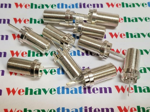 RCA TYPE RF CONNECTOR / RCA # 215543 / WITH TEFLON / 10 PIECES (qzty)