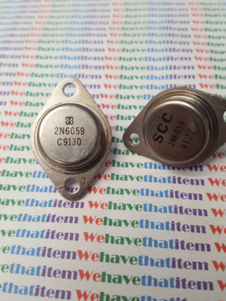 2N6059 / TRANSISTOR / 2 PIECES / (qzty)