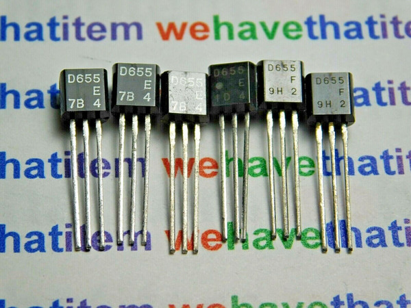 2SD655 / TRANSISTOR / TO92 / 6 PIECES /  (qzty)