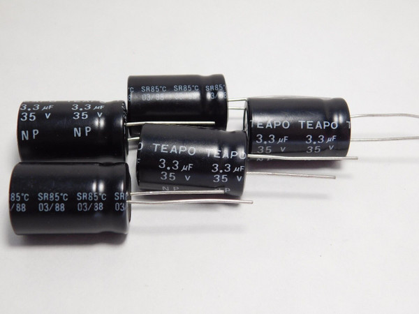 3.3uf 35volt /  NON POLAR CAPACITOR / 5 PIECES (qzty)