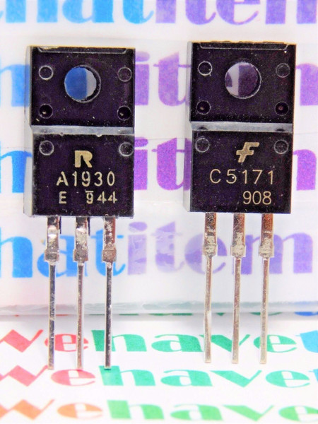 2SA1930 & 2SC5171 / TRANSISTOR / TO220FI /1 PAIR = 1 PIECE EACH TRANSISTOR(qzty)