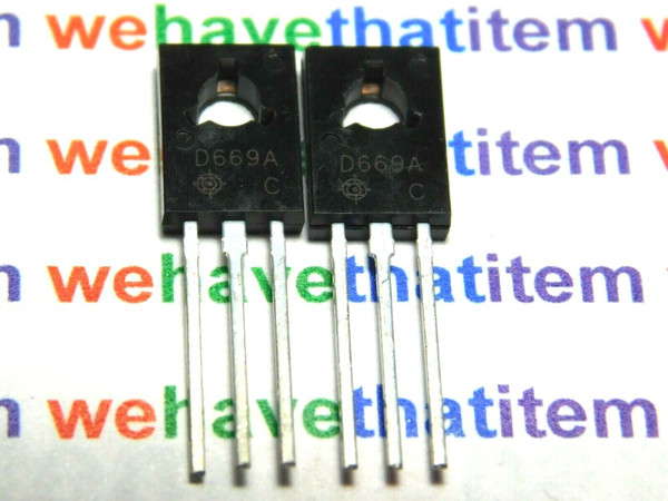 2SD669A / TRANSISTOR / TO126 / 2 PIECES /  (qzty)