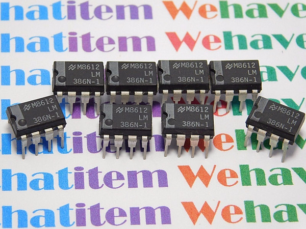 LM386N-1 / IC / DIP / 8 PIECES (qzty)