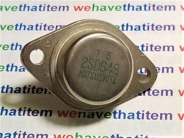 2SD649 / TRANSISTOR / TO3 / 1 PIECE (qzty)