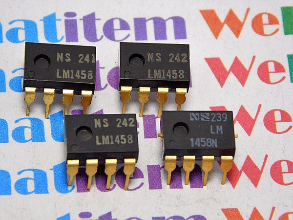 LM1458 / IC / DIP / 4 PIECES  (qzty)