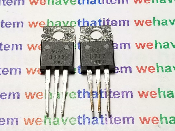 2SD772 / D772 / TRANSISTOR / TO220 / 2 PIECES (QZTY)