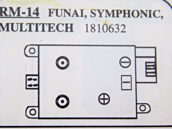 1810632 /for FUNAI, SYMPHONIC, MULTITECH / VCR RF MODULATOR/RM-14 /1 PIECE(qzty)