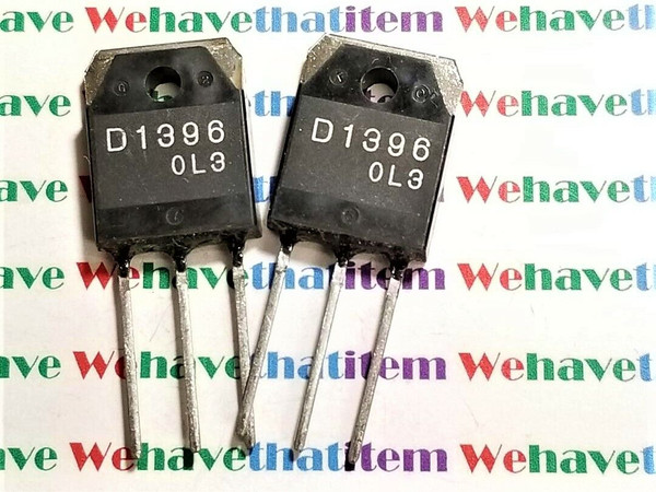 2SD1396 / D1396 / TRANSISTOR / TO3P / 2 PIECES (qzty)