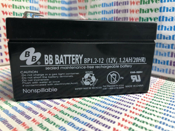 BB battery / BP 1.2-12 / (12V, / 1.2AH/20hr / 1 PIECES W (QTZY)    