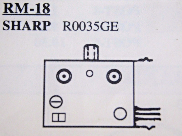 R0035GE / for SHARP / VCR RF MODULATOR / RM-18 / 1 PIECE(qzty)