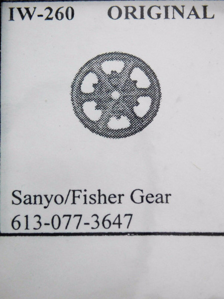 SANYO, FISHER / 613-077-3647 / GEAR / IW260 / 1 PIECE (qzty)