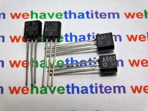 2SA562O / A562O / TRANSISTOR / TO92 STRAIGHT LEADS / 4 PIECES (qzty)