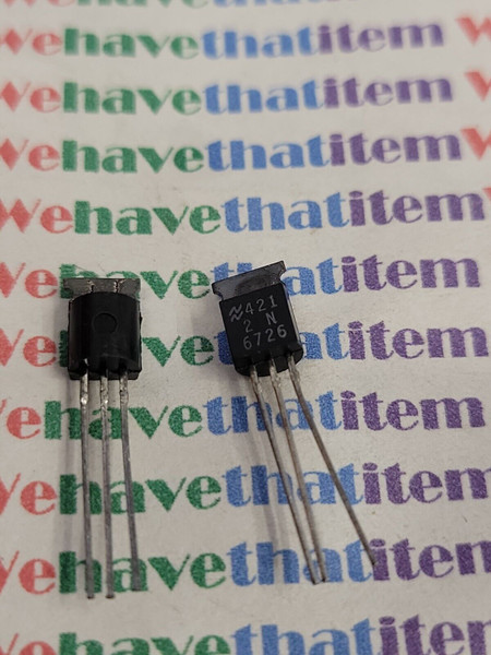 2N6726 / TRANSISTOR  WITH TAB / 2 PIECES  (qzty)