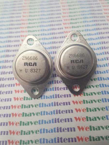 2N6686 / TRANSISTOR / 2 PIECES / (qzty)