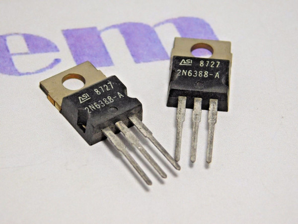 2N6388-A / 2N6388A / TRANSISTOR / TO220 / 2 PIECES (qzty)