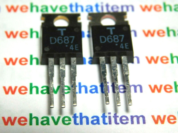 2SD687 / TRANSISTOR / TO220 / 2 PIECES /  (qzty)