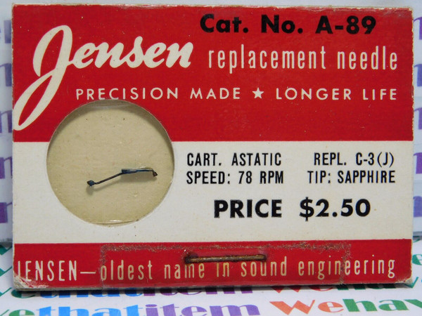 JENSEN / A-89 / REPLACES ASTATIC C-3 (J) / 1 PIECE (qzty)