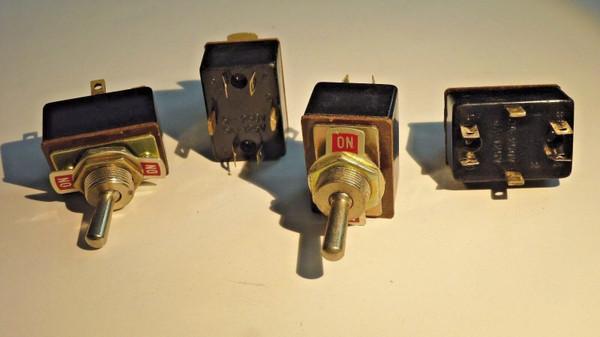 ON-ON 6 PIN SWITCH / 1 PIECE / 3AMP 250V - 5AMP 125V (qzty)