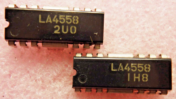 LA4558 / IC / DIP  / 2 PIECES (QZTY)